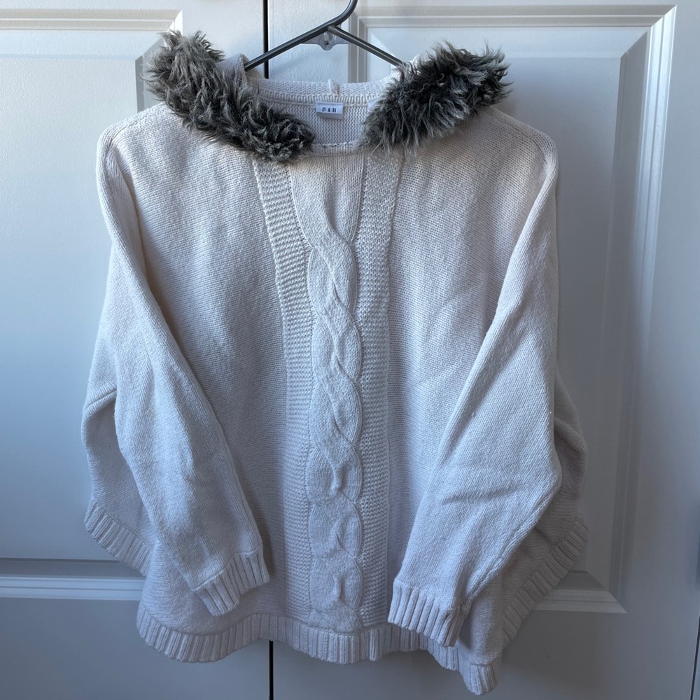 Girls hooded poncho